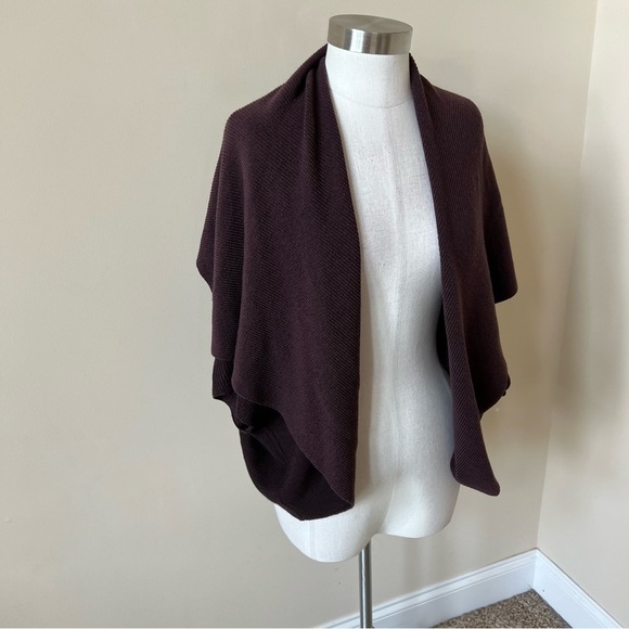 Lululemon 100% merino wool sweater knit shawl 13216 - Picture 4 of 13